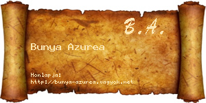 Bunya Azurea névjegykártya